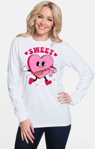 Sweet Heart - White - Front Print