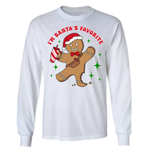 Load image into Gallery viewer, Santa&#39;s Favorite Gingerbread Cookie - Front Print (Two Colors Available)
