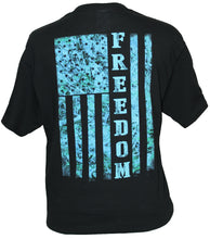 Load image into Gallery viewer, Blue Camo Freedom Flag - Black