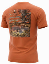 Load image into Gallery viewer, Country Life Deer Pond - Light Gray and Sunset Orange