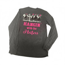 Load image into Gallery viewer, Hangin With The Heifers Dark Heather Gray
