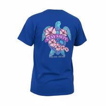 Load image into Gallery viewer, Turtle Flower (New Stay Salty Version)- Royal Blue