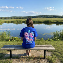 Load image into Gallery viewer, Turtle Flower (New Stay Salty Version)- Royal Blue