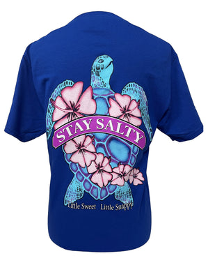 Turtle Flower (New Stay Salty Version)- Royal Blue