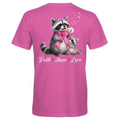 Breast Cancer Dandelion Raccoons