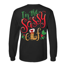 Load image into Gallery viewer, Sassy Elf - Long Sleeve - Black