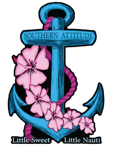 Flower Anchor Decal