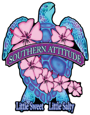 Flower Turtle Decal