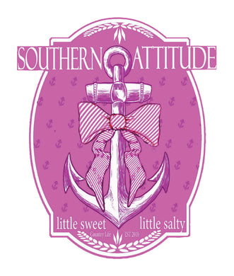 Pink Bow Anchor Decal