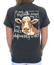 Load image into Gallery viewer, Cow Face - Dark Heather