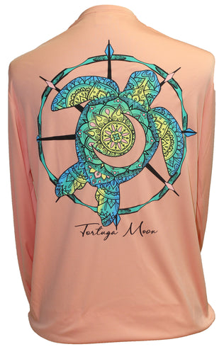 Tortuga Moon - Dry Wick Long Sleeve- Colorful Turtle