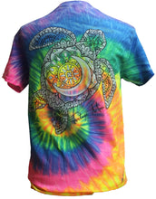 Load image into Gallery viewer, Tortuga Moon - Turtle Tie Dye - Neon Rainbow